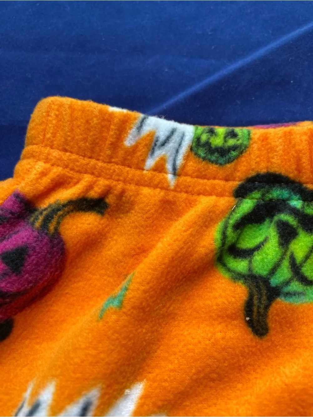 New Hyde & Eeks! Halloween Orange Ghost & Pumpkin Fleece Pajama Pants 2T